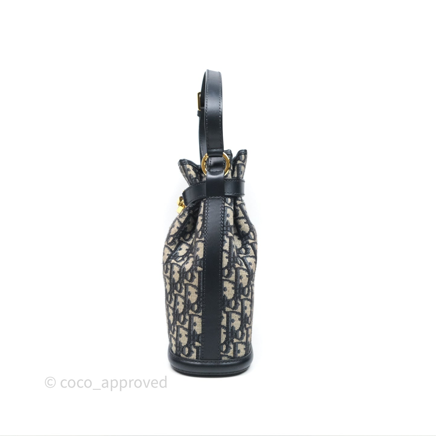 Christian Dior Medium O C'est Dior Bucket Bag Blue Dior Oblique Jacquard