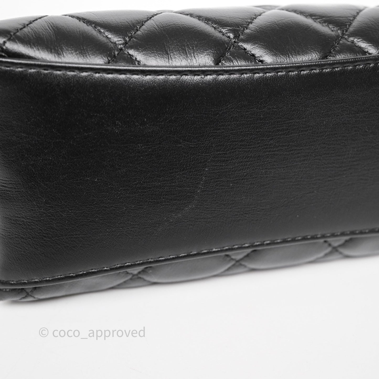Chanel Clutch With Heart Chain Black Lambskin Gold Hardware