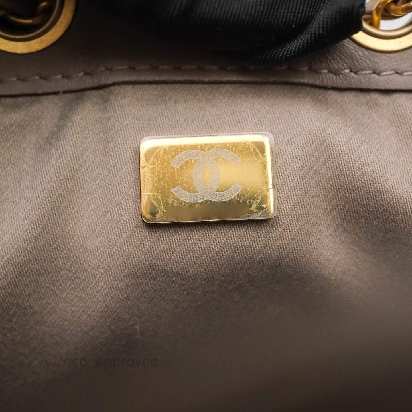 Chanel 25 Small Suede Calfskin Aged Gold Hardware