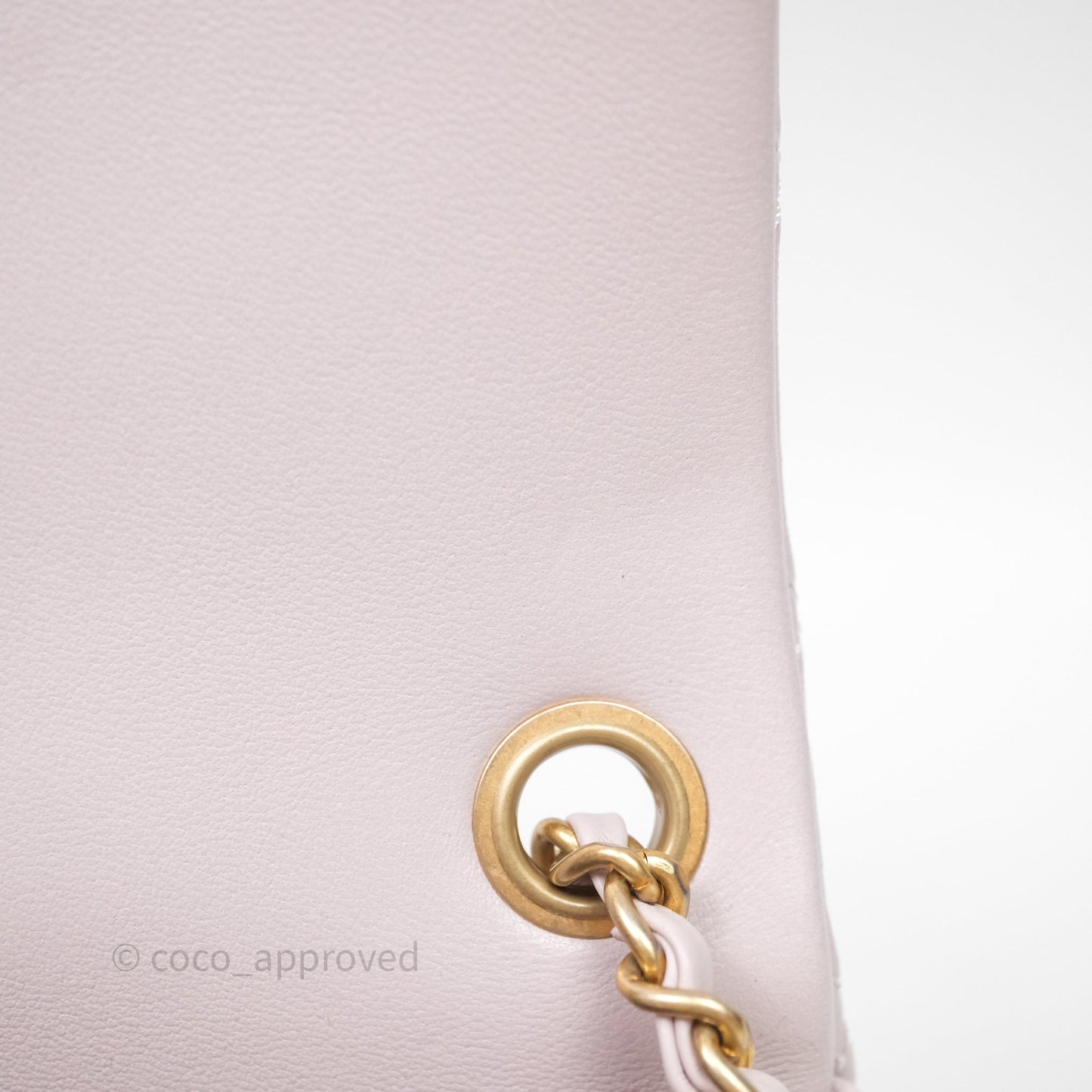 Chanel Mini Rectangular Pearl Crush Lilac Lambskin Aged Gold Hardware