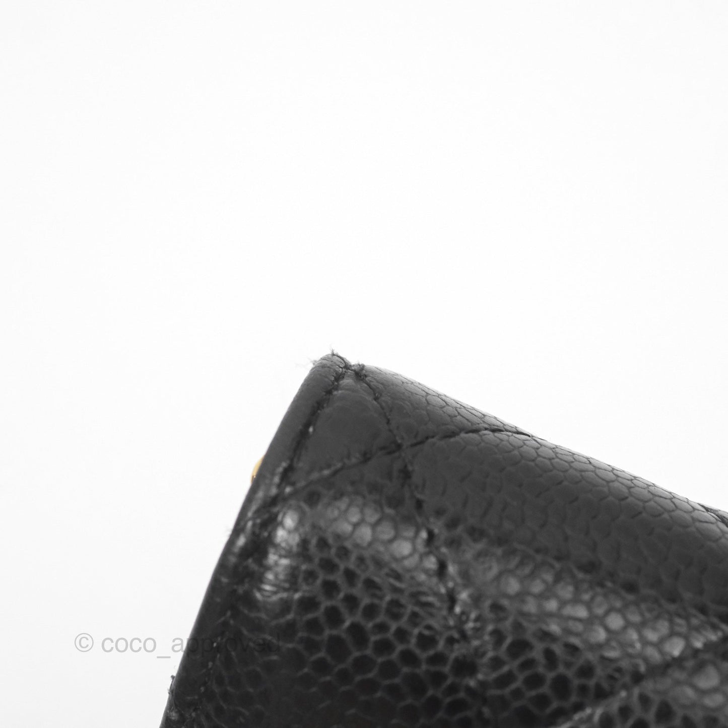 Chanel Quilted Classic Zip Long Wallet Black Caviar Gold Hardware