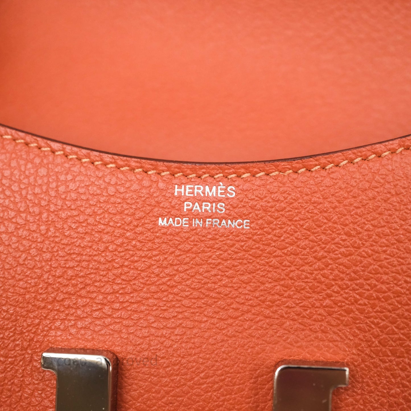 Hermès Constance Slim Wallet Blush J9/ Bleu Frida 0F Evercolor Palladium Hardware