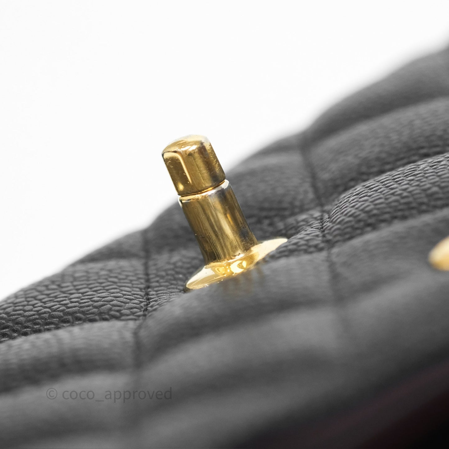 Chanel Jumbo Double Flap Quilted Black Caviar Gold Hardware⁣⁣