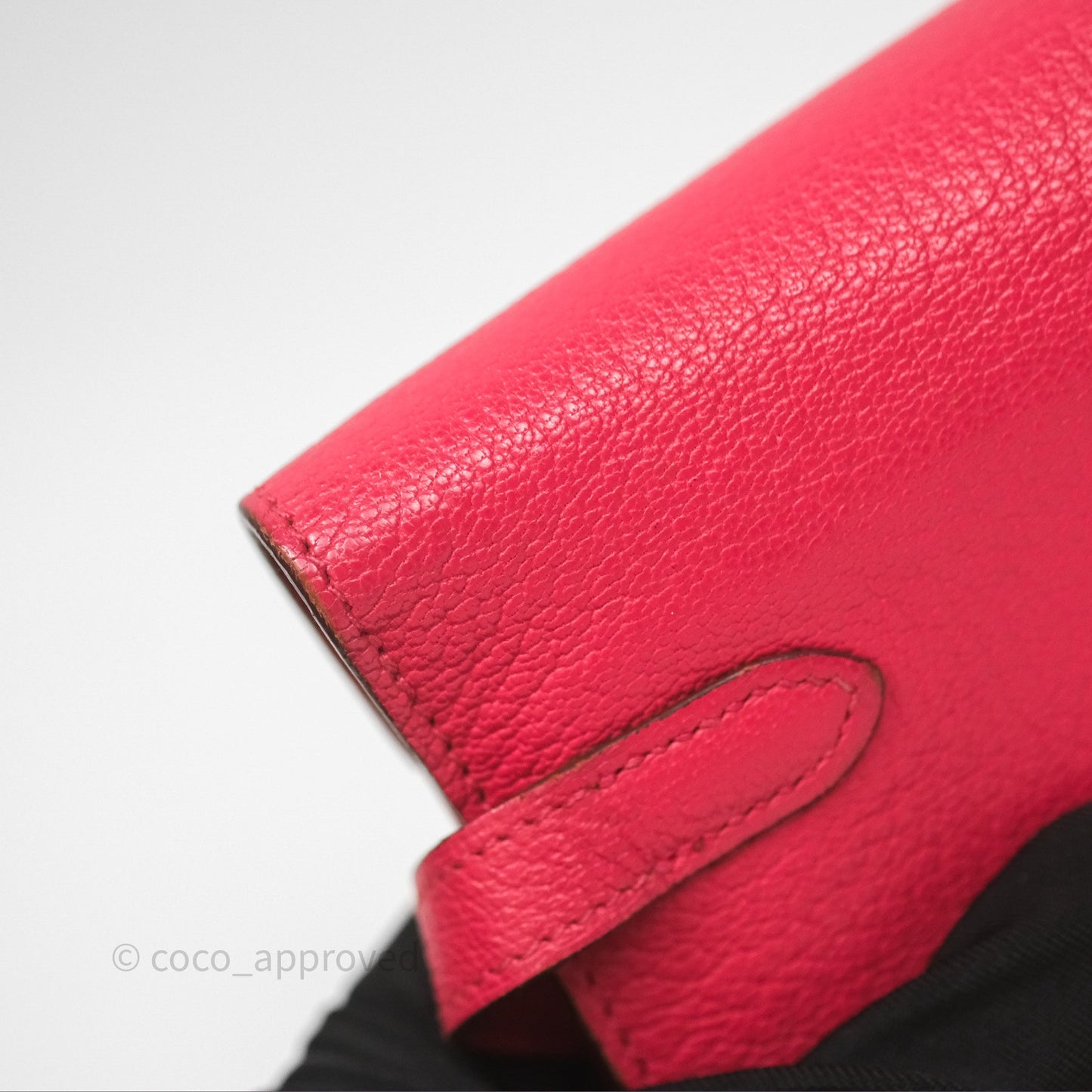 Hermès Kelly Wallet Pink Chevre Mysore Palladium Hardware