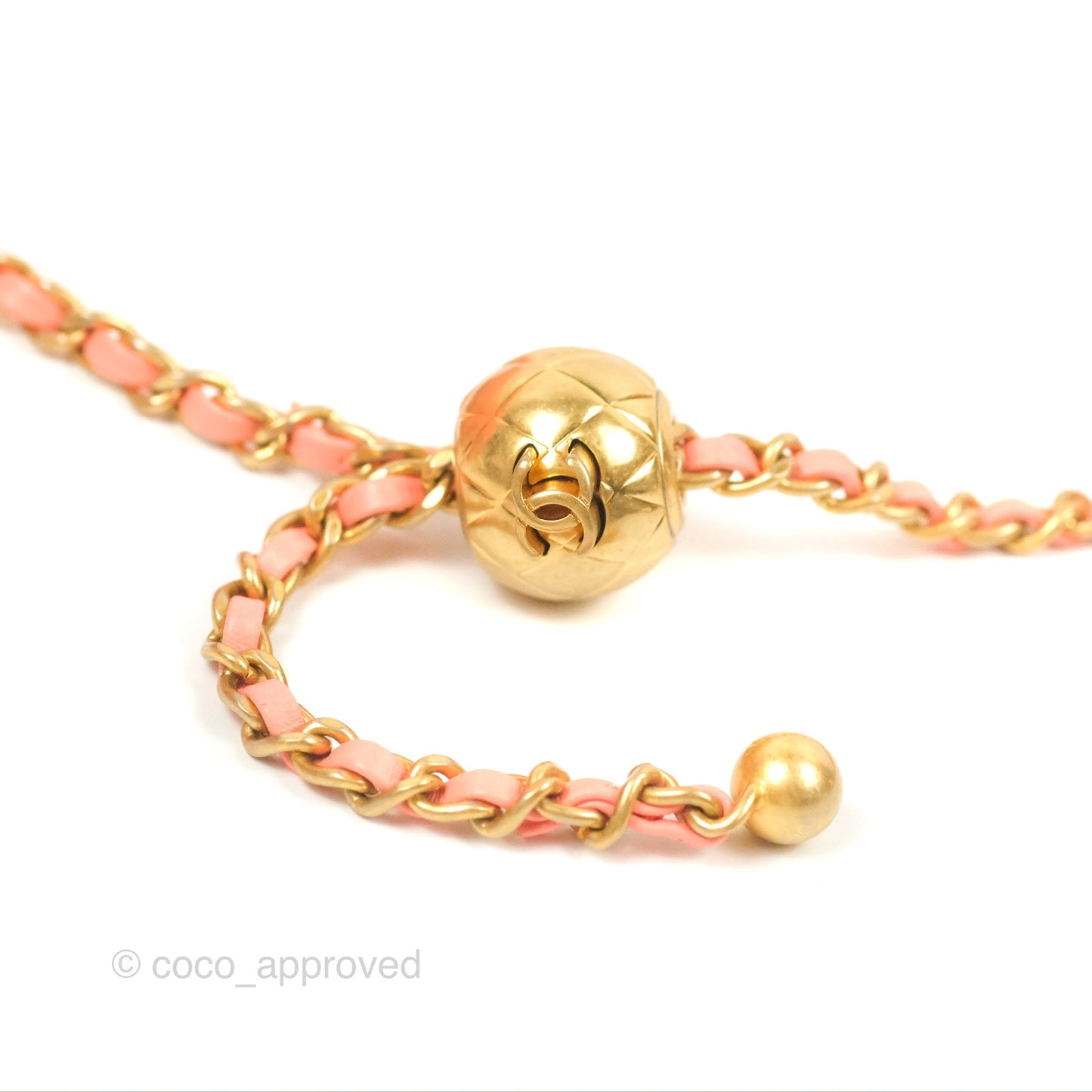 Chanel Pearl Crush Mini Square Quilted Pink Lambskin Aged Gold Hardware