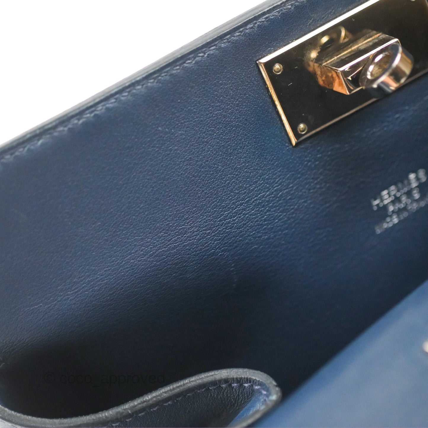 Hermès ToolBox 20 Navy Swift Palladium Hardware
