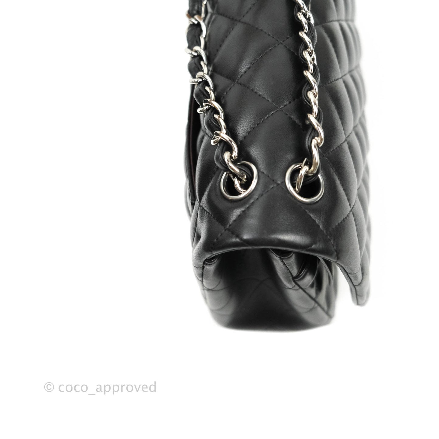 Chanel Jumbo Double Flap Black Lambskin Silver Hardware⁣⁣
