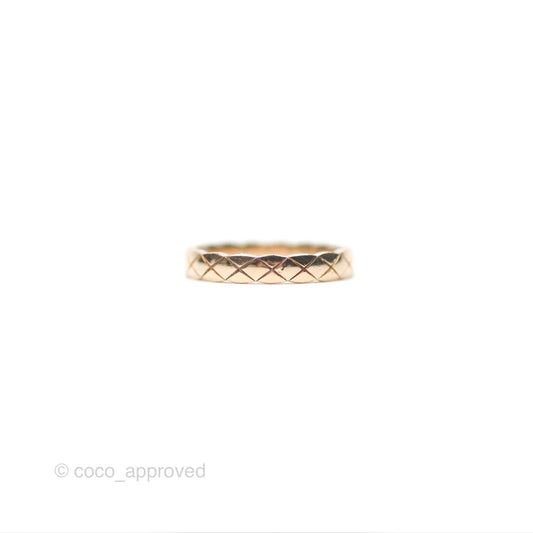 Chanel Coco Crush Ring 18K Beige Gold Size 50