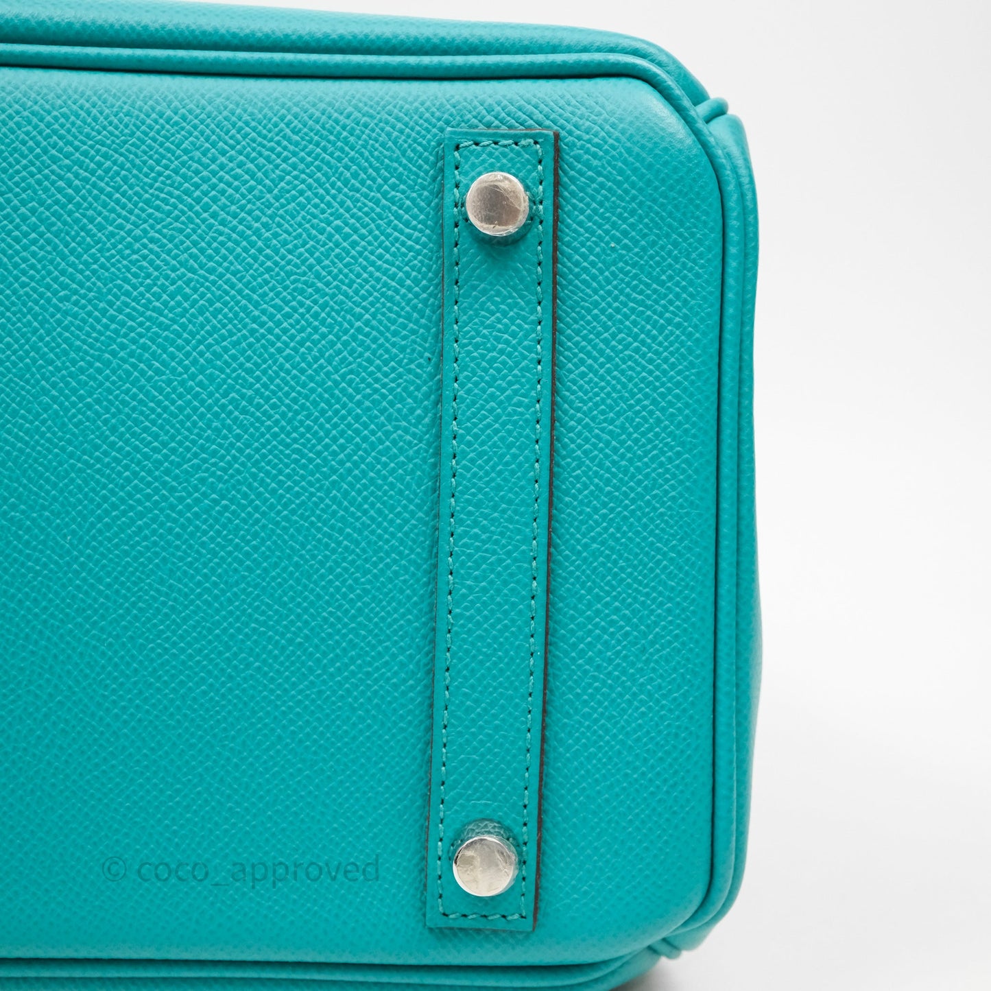 Hermès Birkin 30 Retourne Vert Verone U1 Epsom Palladium Hardware
