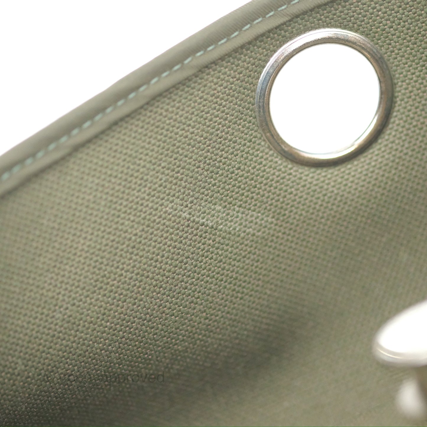 Hermès Herbag Zip 31 Khaki Canvas Palladium Hardware