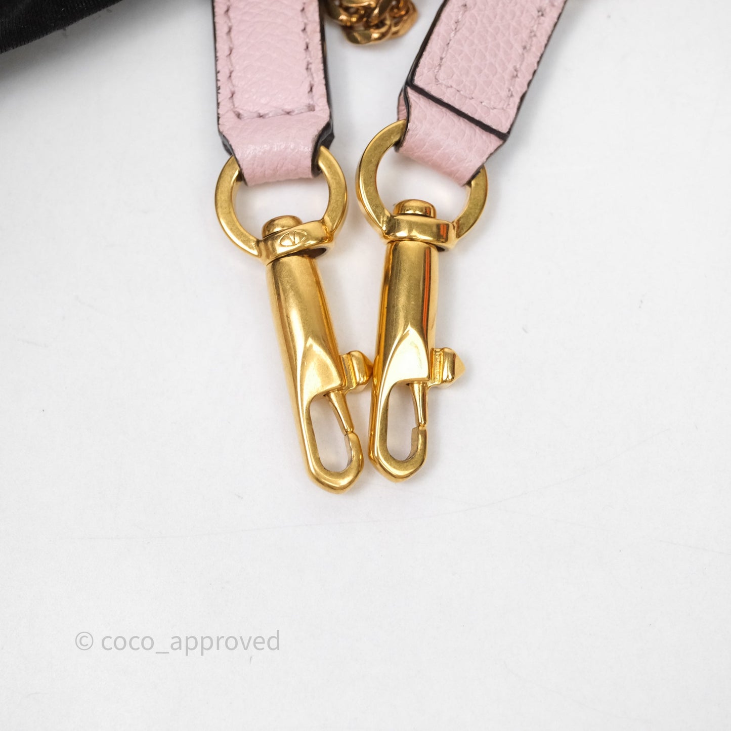 Valentino Garavani Small Vsling Grainy Calfskin Bag Light Pink Aged Gold Hardware