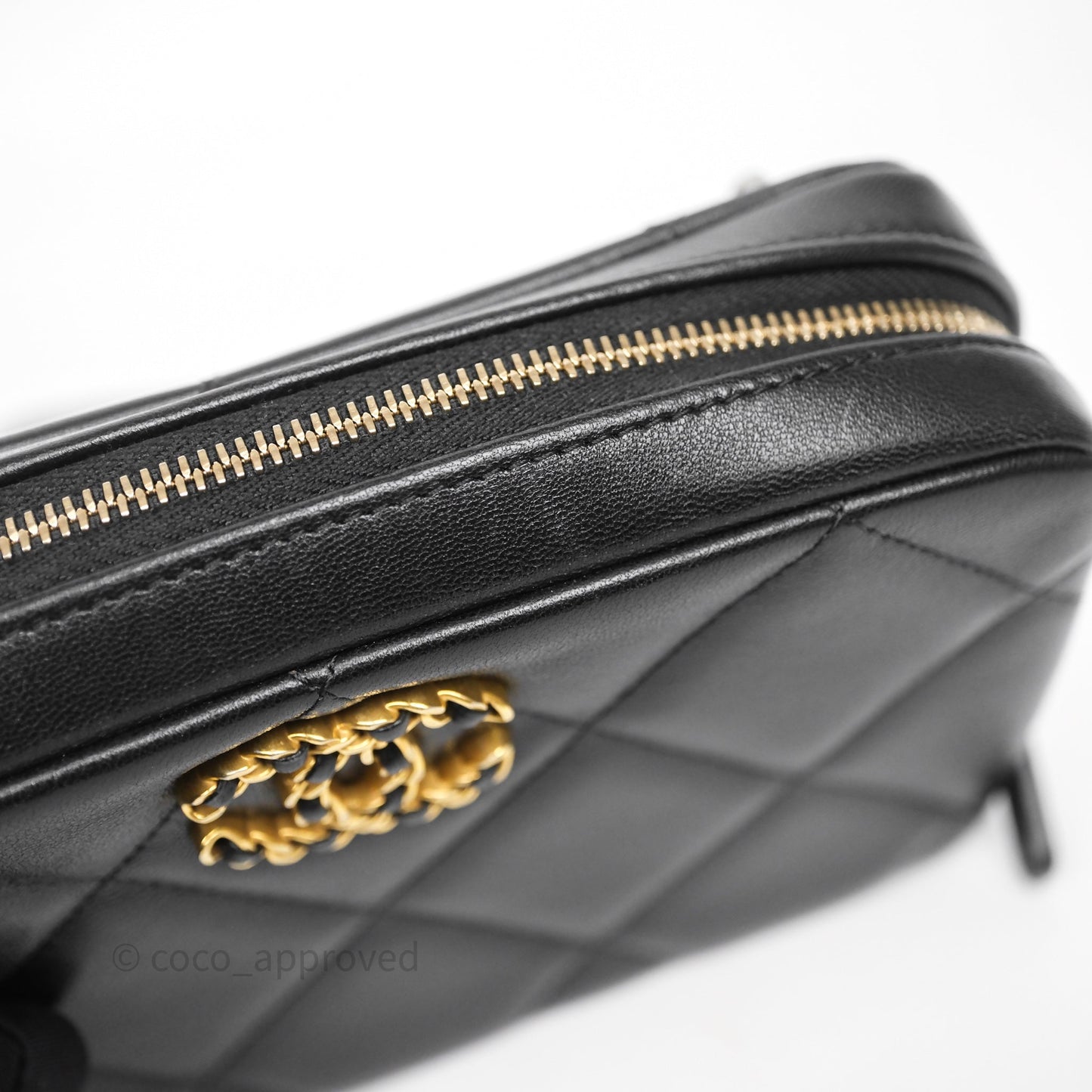 Chanel 19 Camera Bag Black Lambskin Mixed Hardware
