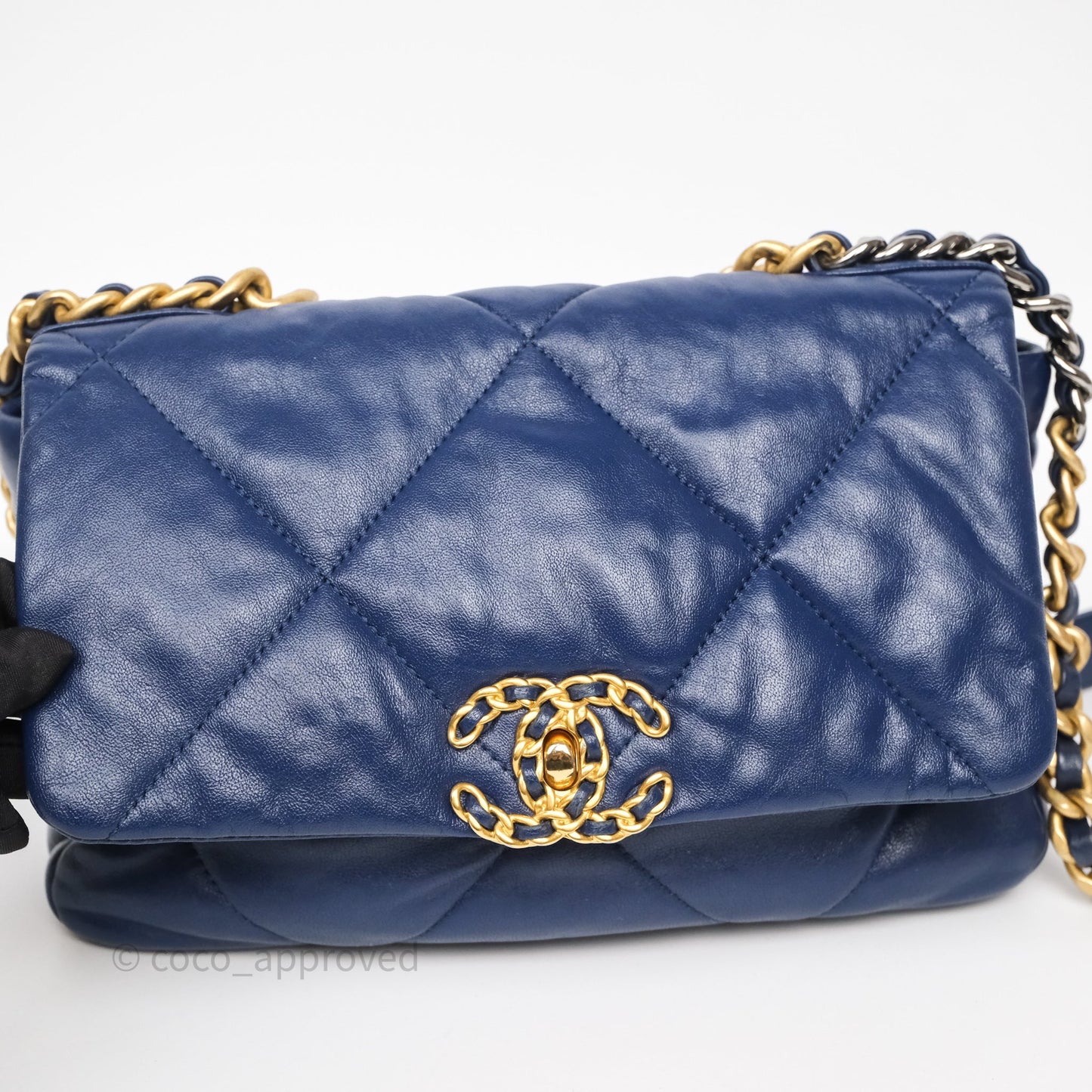 Chanel 19 Small Navy Mixed Hardware