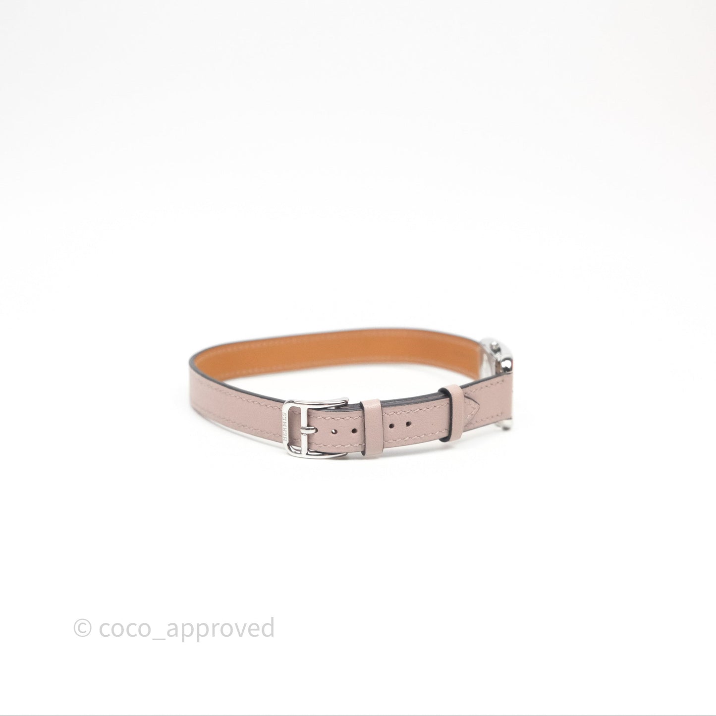 Hermès Cape Cod Steel Watch Glycine 4W Calfskin Strap