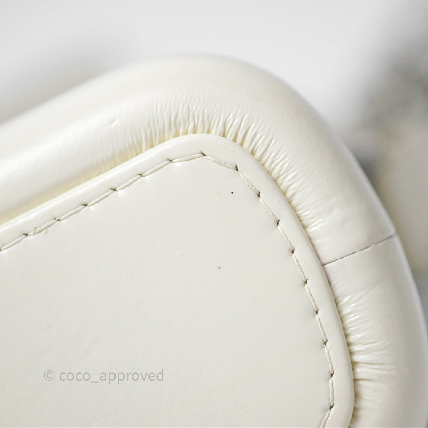 Chanel Small Gabrielle Hobo White Patent Goatskin Mixed Hardware