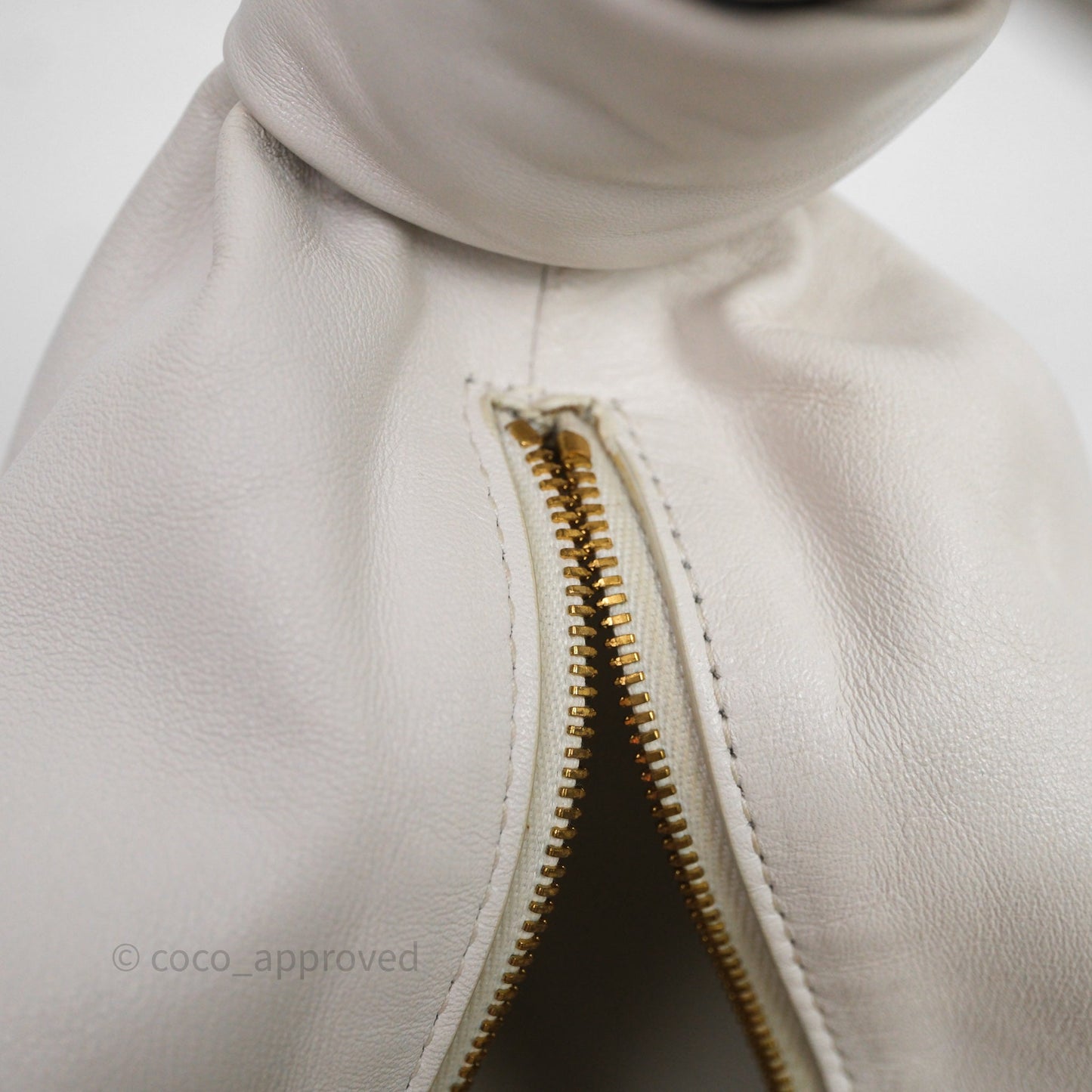 Bottega Veneta Double Knot Leather White Bag