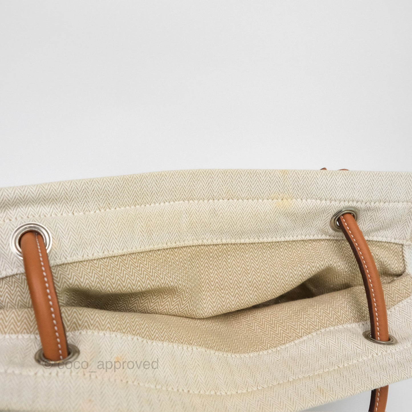 Hermès Aline Canvas Tote Bag