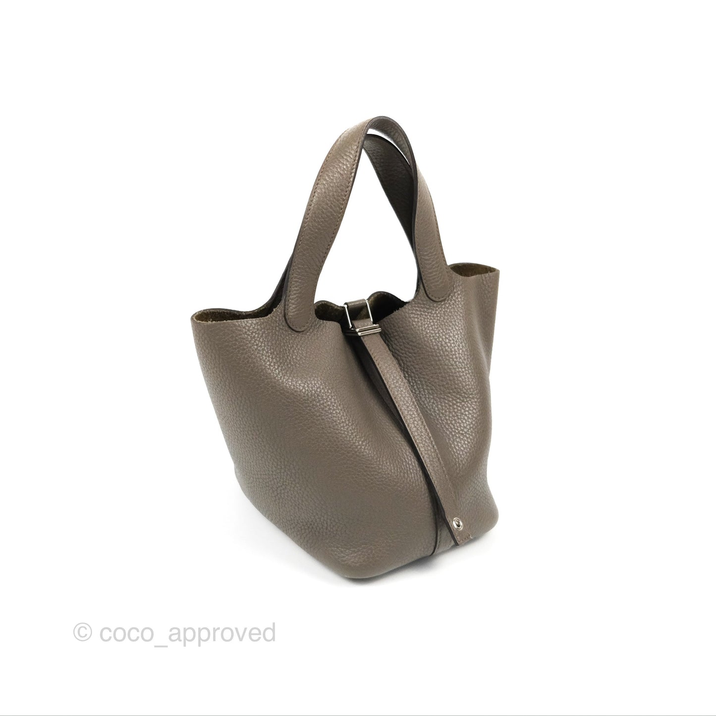 Hermès Picotin Lock 18 Etain Taurillon Clemence Palladium Hardware