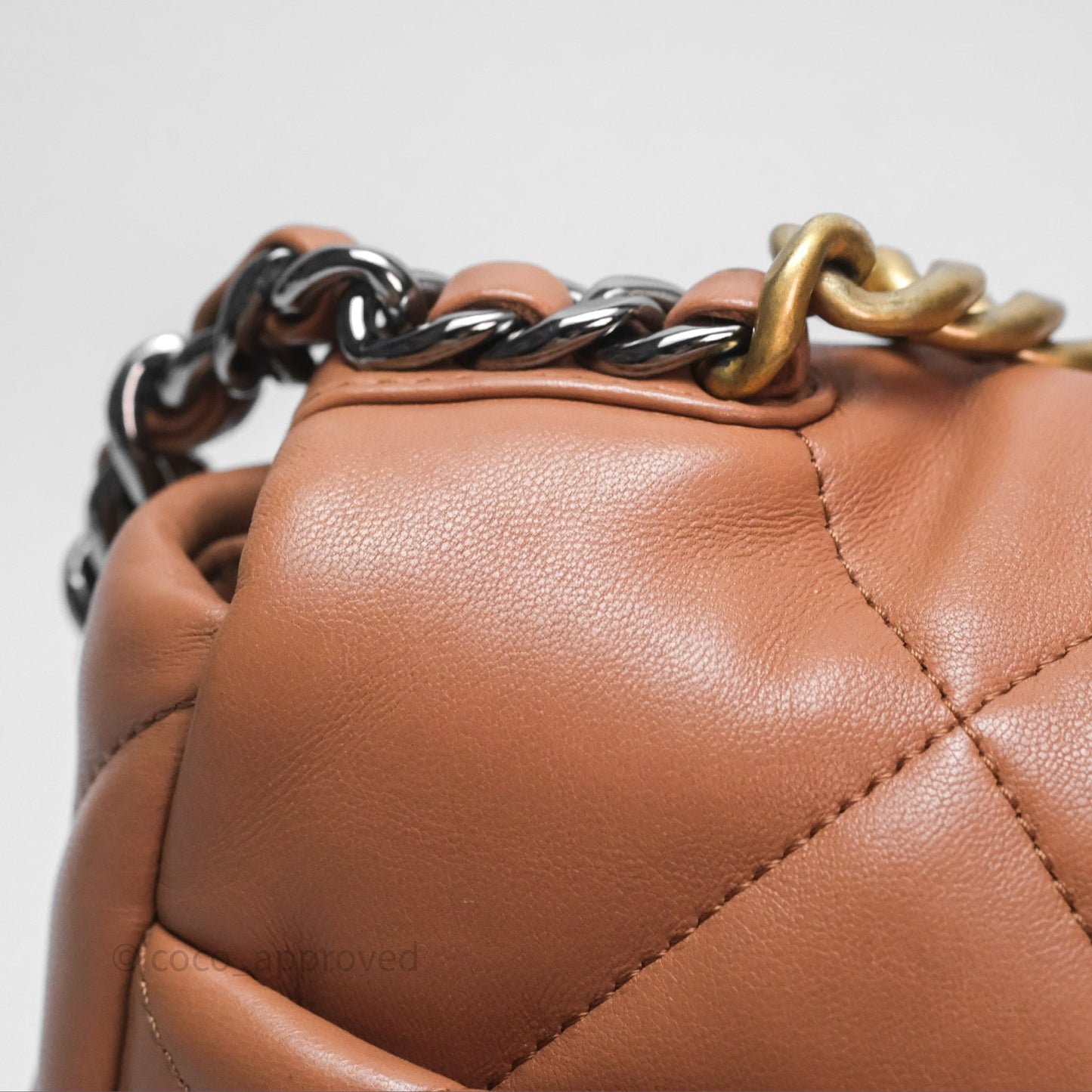 Chanel 19 Small Caramel Mixed Hardware
