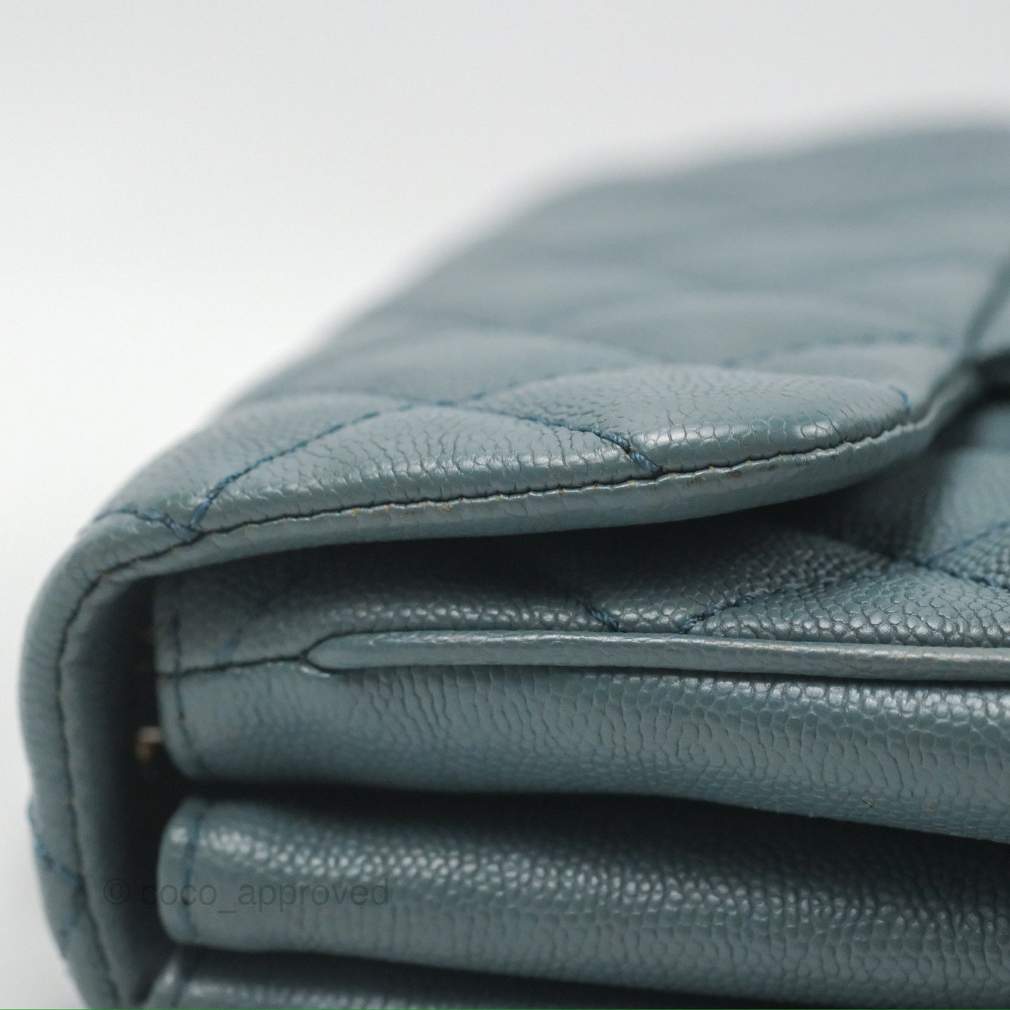 Chanel Quilted Small Urban Companion Flap Bag Blue Caviar Silver Hardware