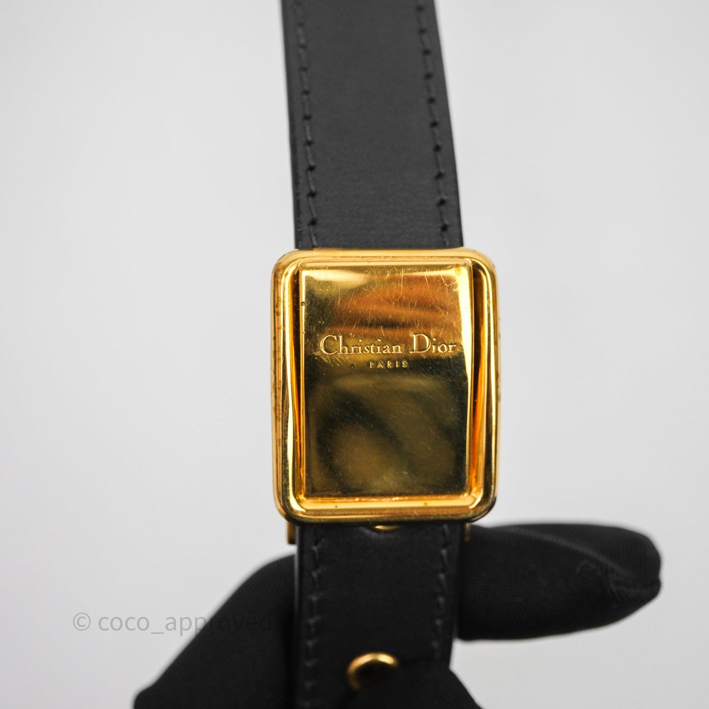 Christian Dior Medium Bobby Flap Black Box Calfskin