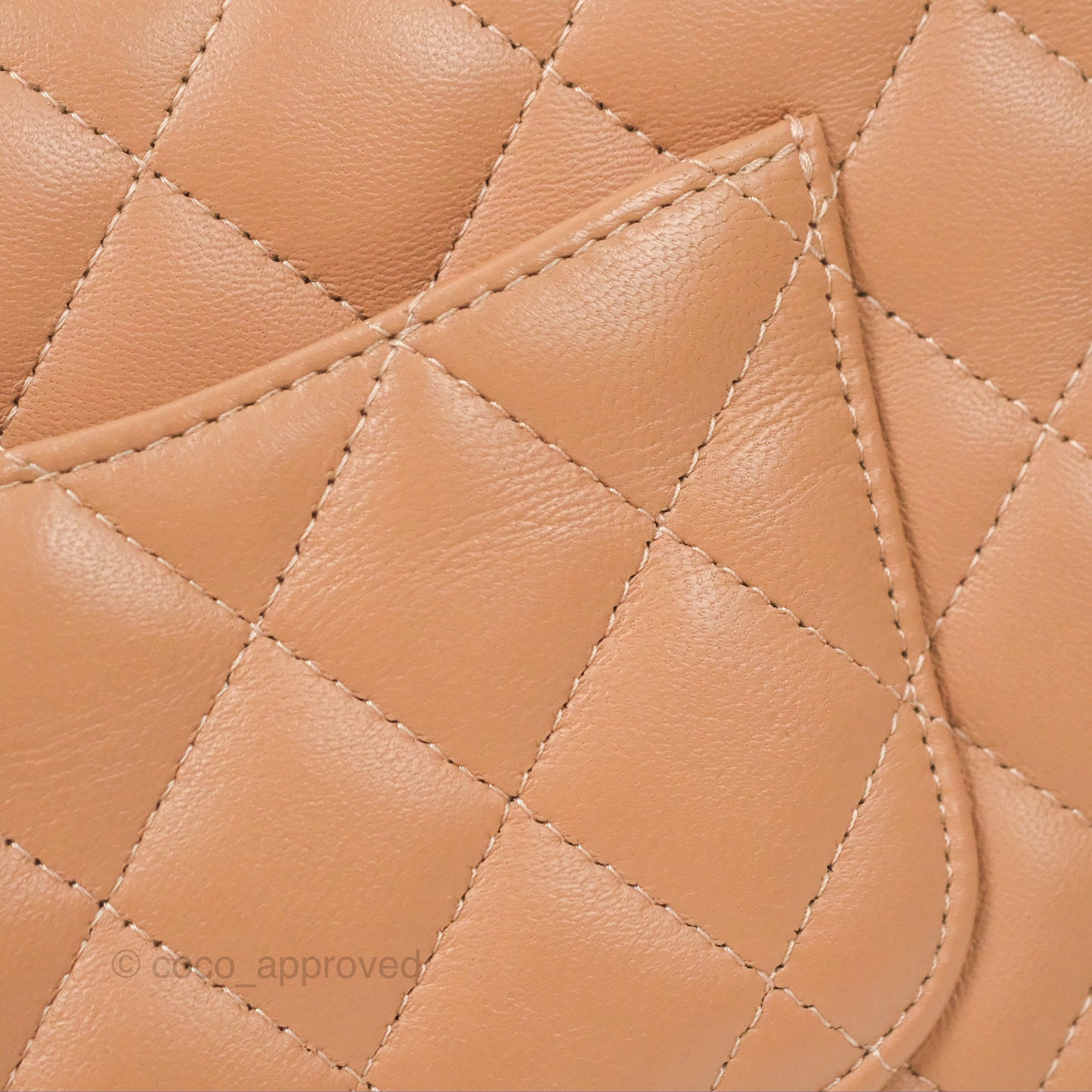 Chanel Mini Rectangular Quilted Beige Lambskin Silver Hardware