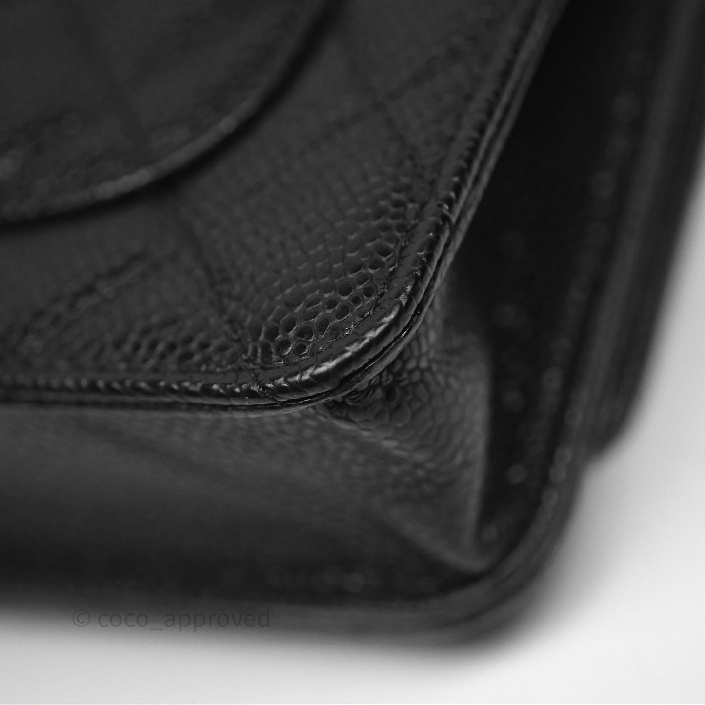 Chanel Classic Wallet On Chain WOC Quilted Black Caviar Gold Hardware