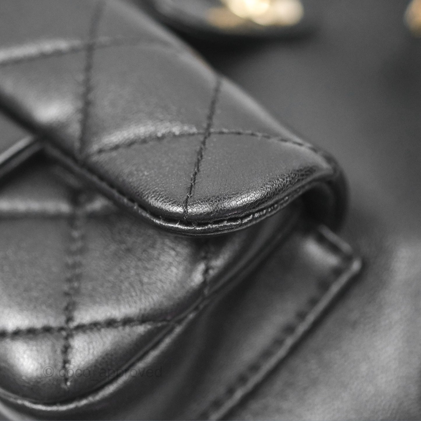 Chanel Quilted Small Duma Drawstring Backpack Black Lambskin