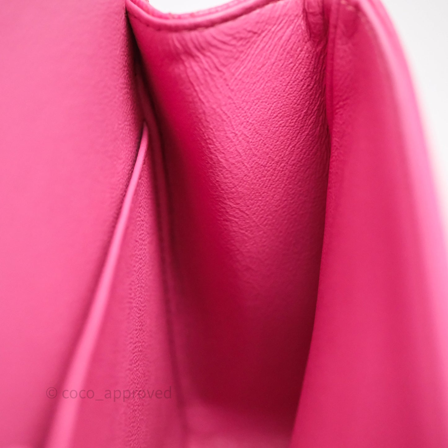 Chanel Classic M/L Medium Flap Quilted Hot Pink Caviar Gold Hardware