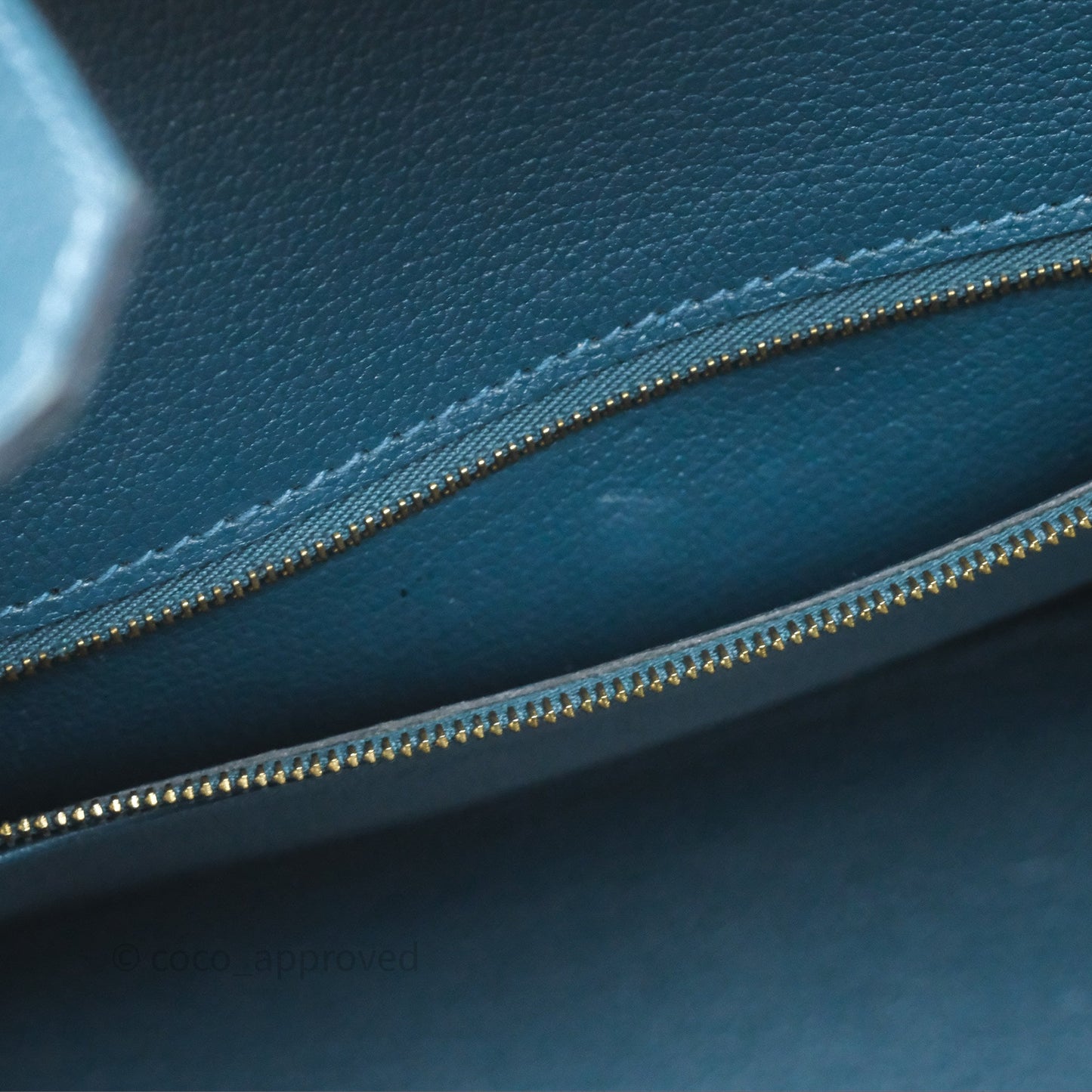 Hermès Birkin 30 Retourne Bleu de Prusse 7P Epsom Gold Hardware