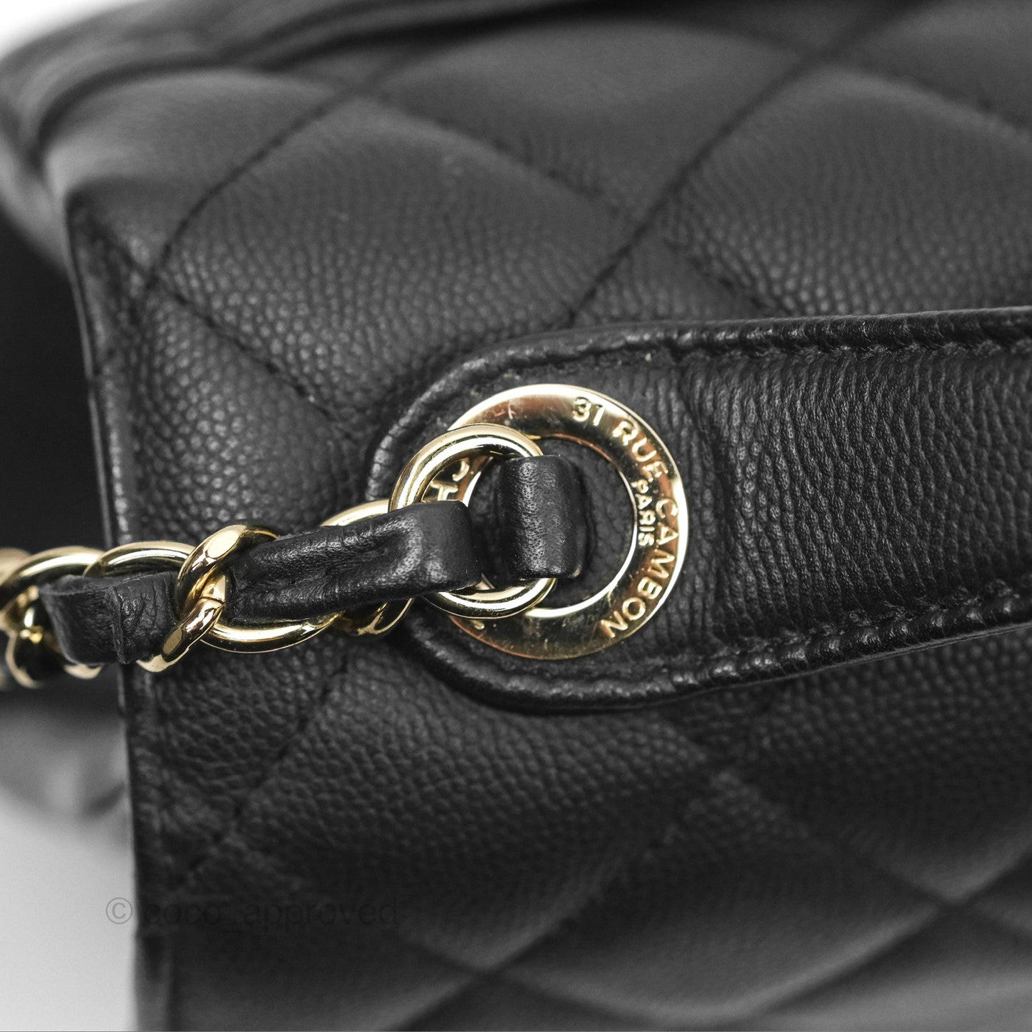 Chanel Quilted Medium Business Affinity Flap Matte Black Caviar Gold Hardware