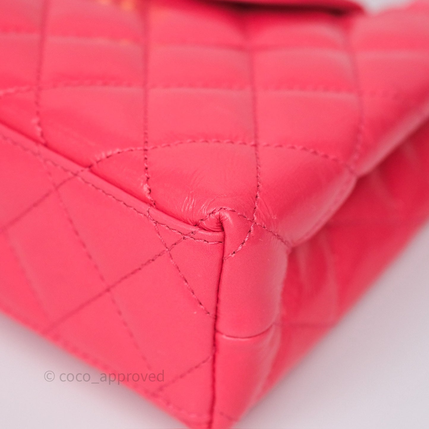 Chanel Kelly Bag Pink Shiny Calfskin Aged Gold Hardware
