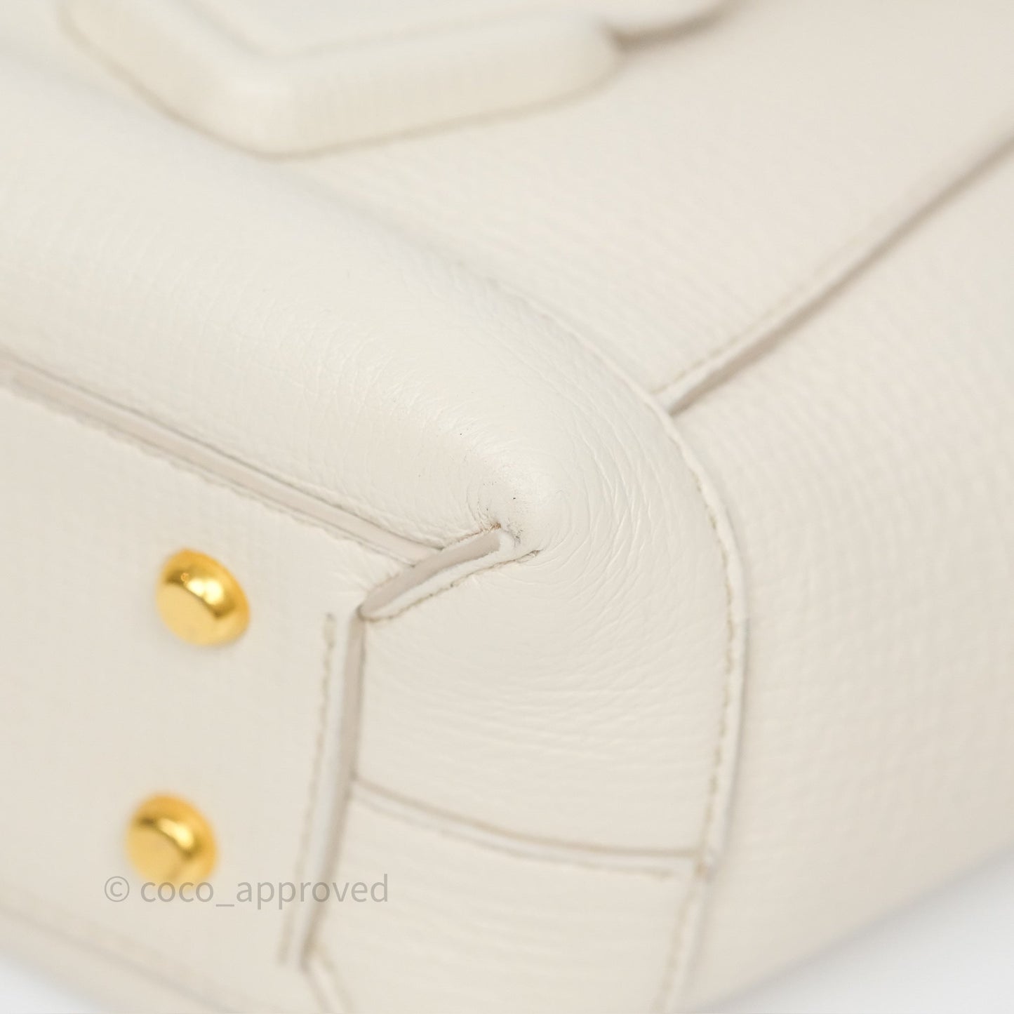 Bottega Veneta Small Arco Plaster Grainy Calfskin