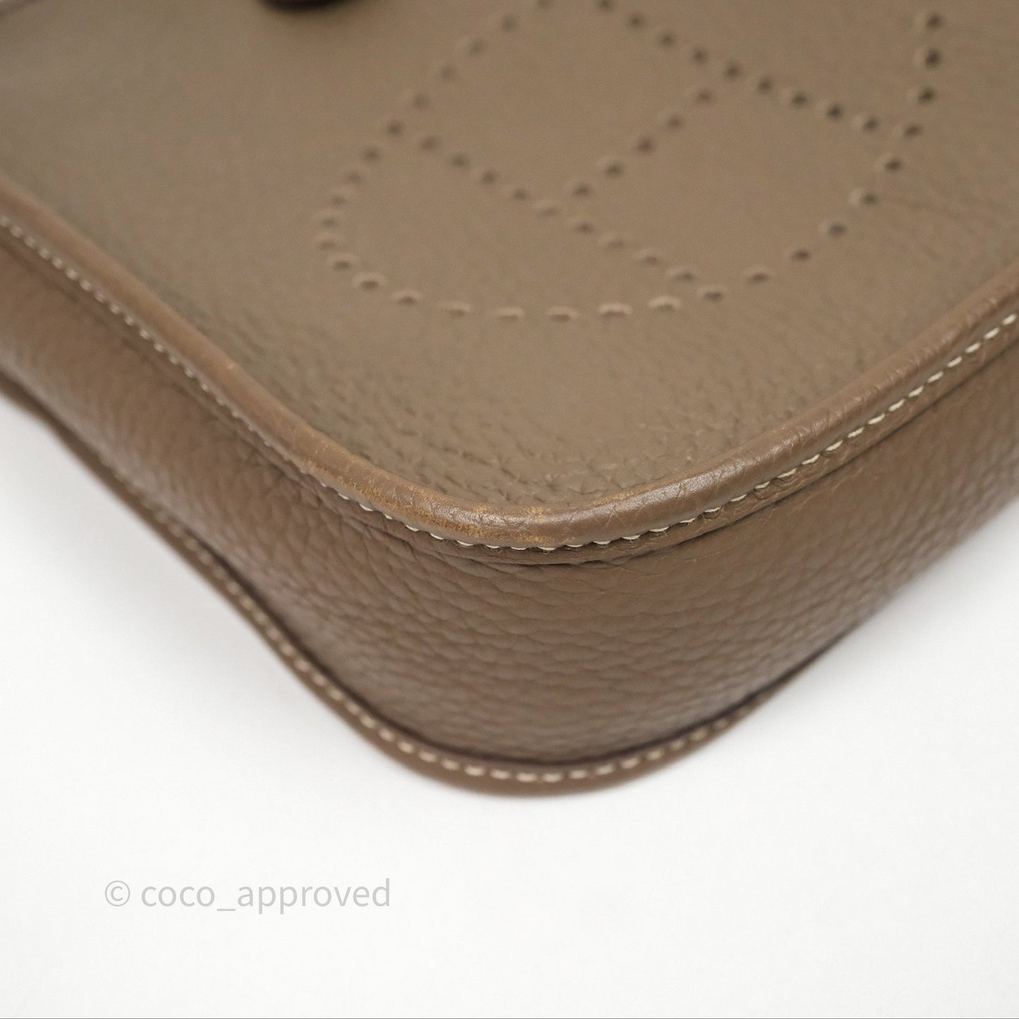 Hermès Mini Evelyne 16 Etoupe Clemence Palladium Hardware