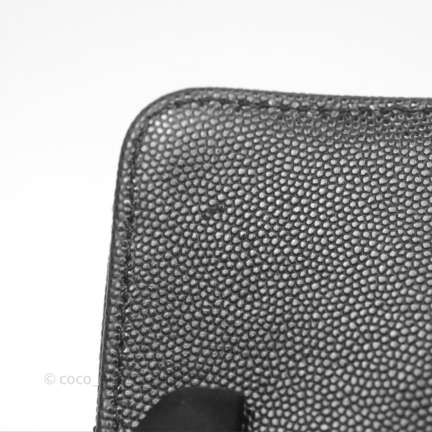 Chanel Mini Coco Handle Quilted Black Caviar Gold Hardware