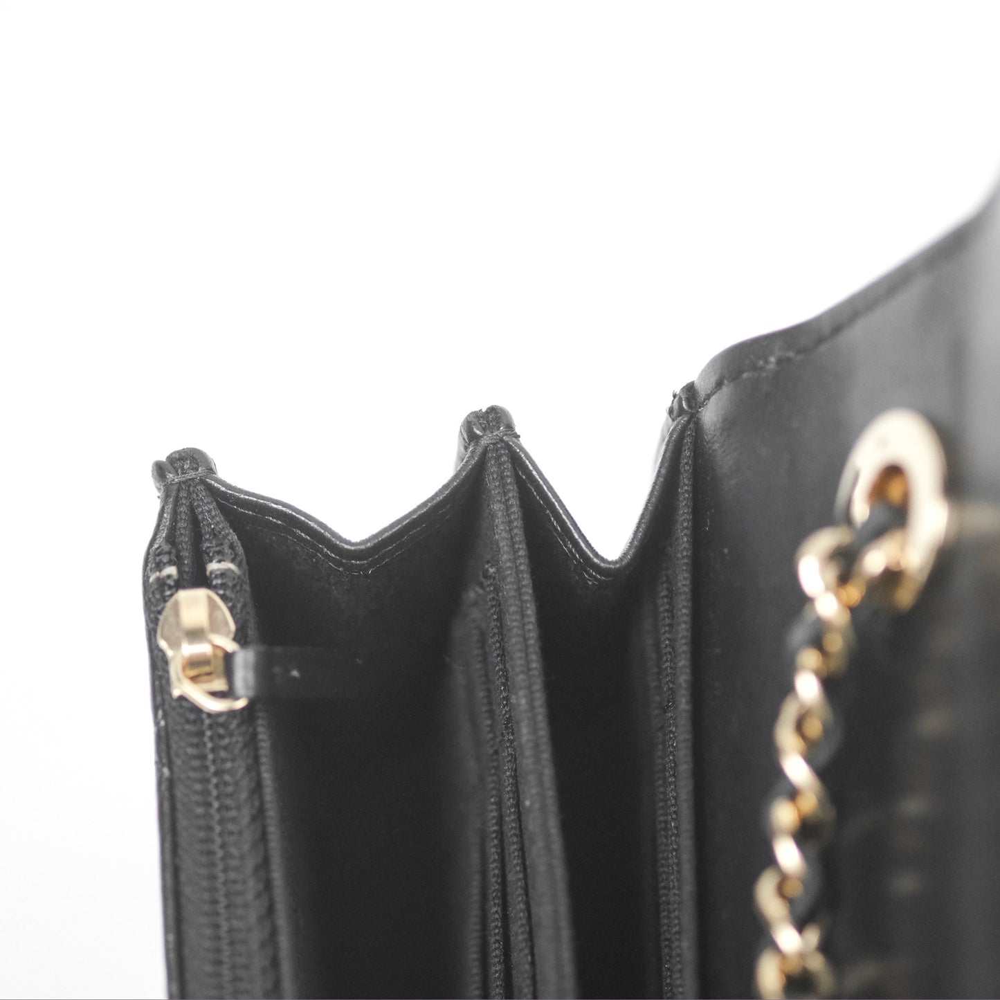 Chanel Mini Trendy WOC Black Lambskin Gold Hardware