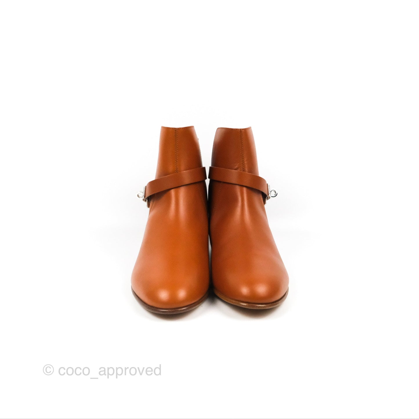 Hermès Neo Ankle Boots Naturel Calfskin Size 39