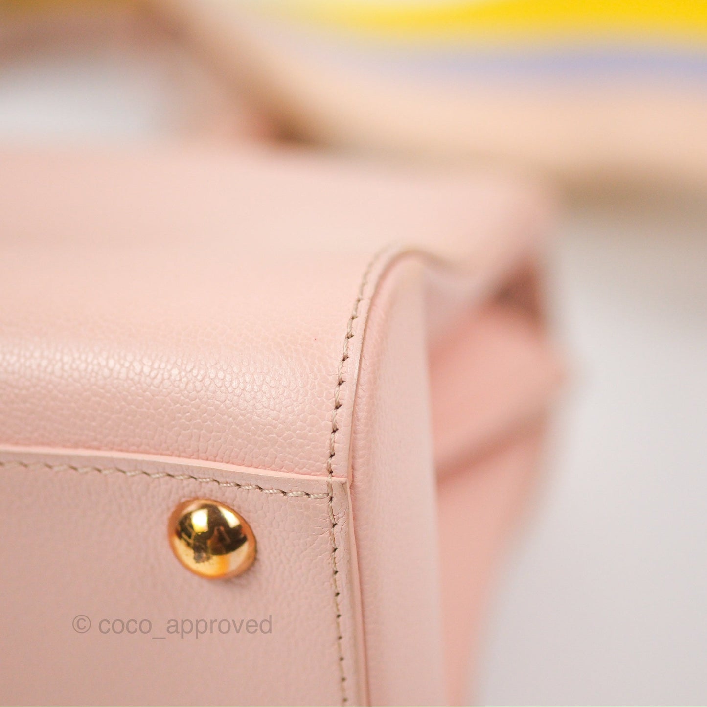 Delvaux Brillant East West Top Handle Bag Nude Pink Rose Gold Hardware
