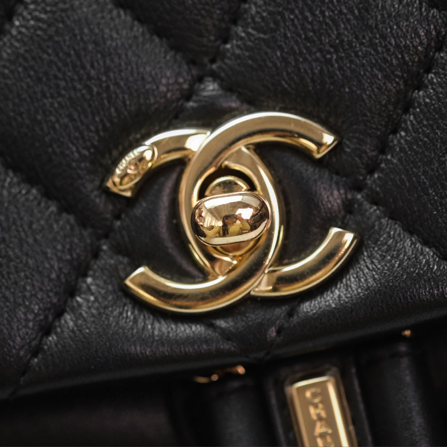 Chanel Quilted Large Duma Drawstring Backpack Black Calfskin