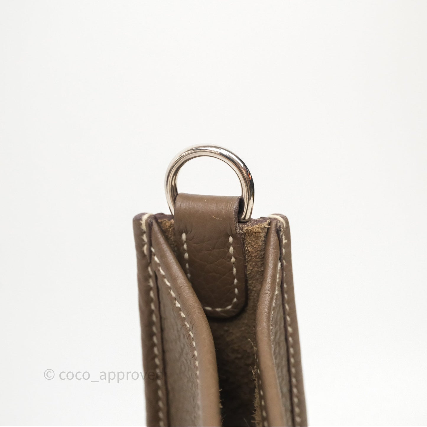 Hermès Mini Evelyne 16 Etoupe Clemence Palladium Hardware