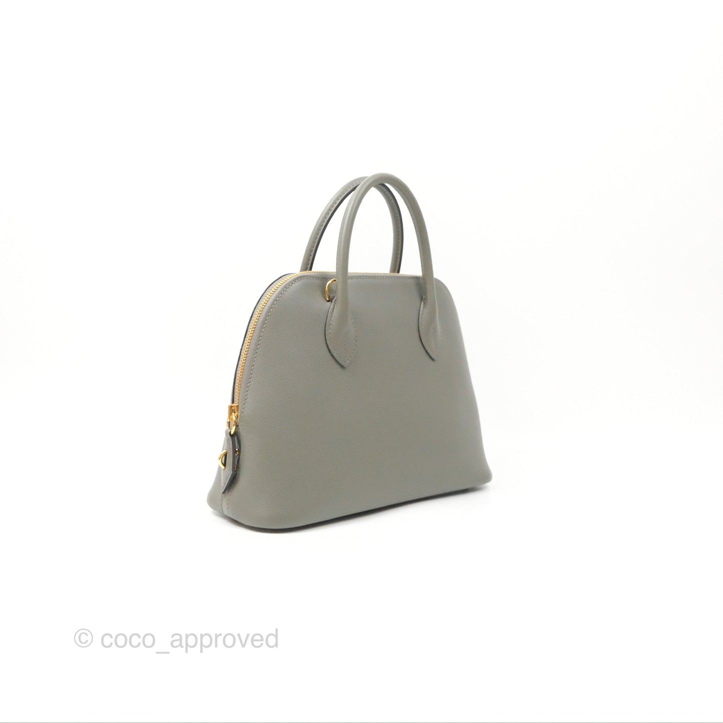 Hermès Bolide 1923 25 Gris Meyer 0L Evercolor Gold Hardware