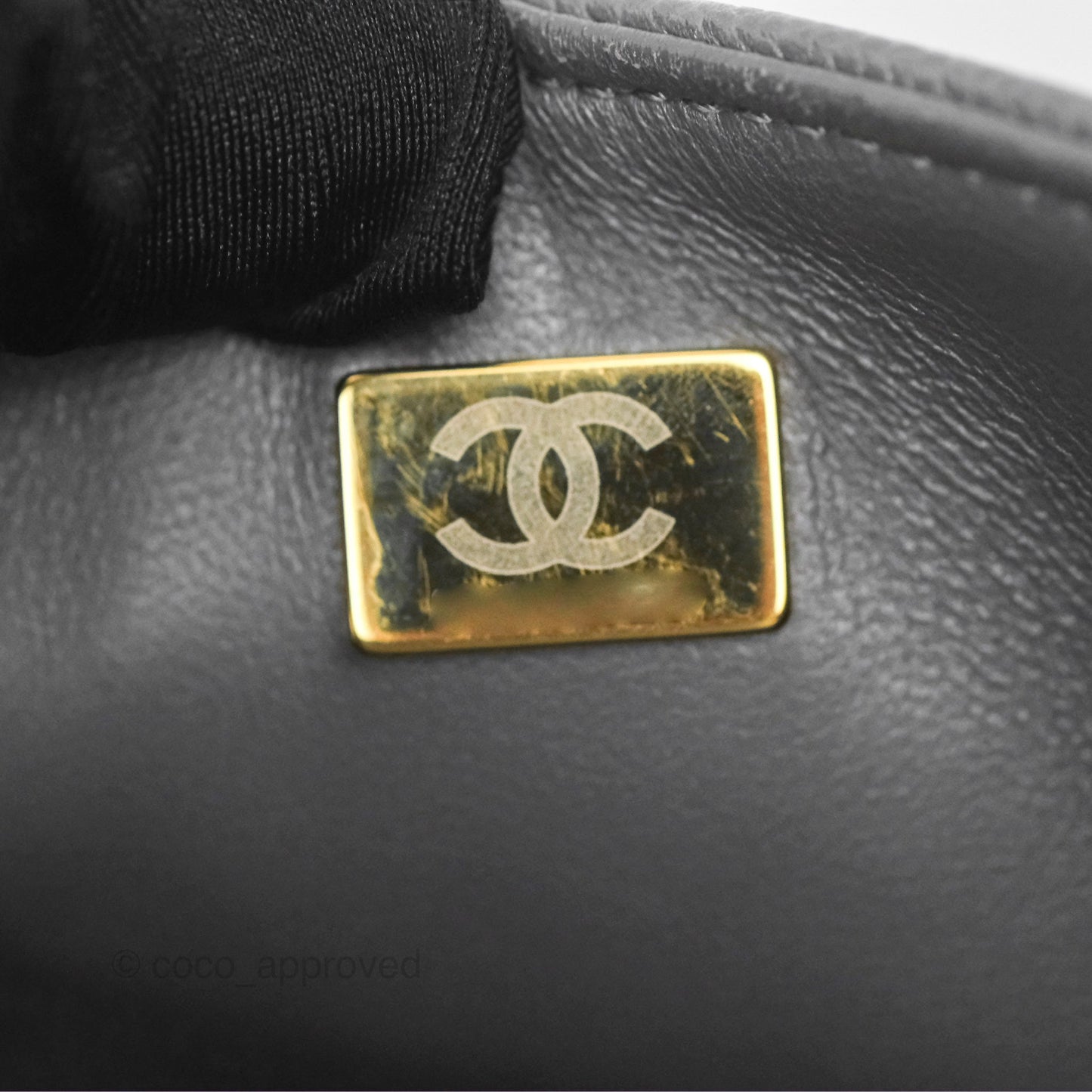 Chanel Boy Messenger Bag Grey Caviar Aged Gold Hardware