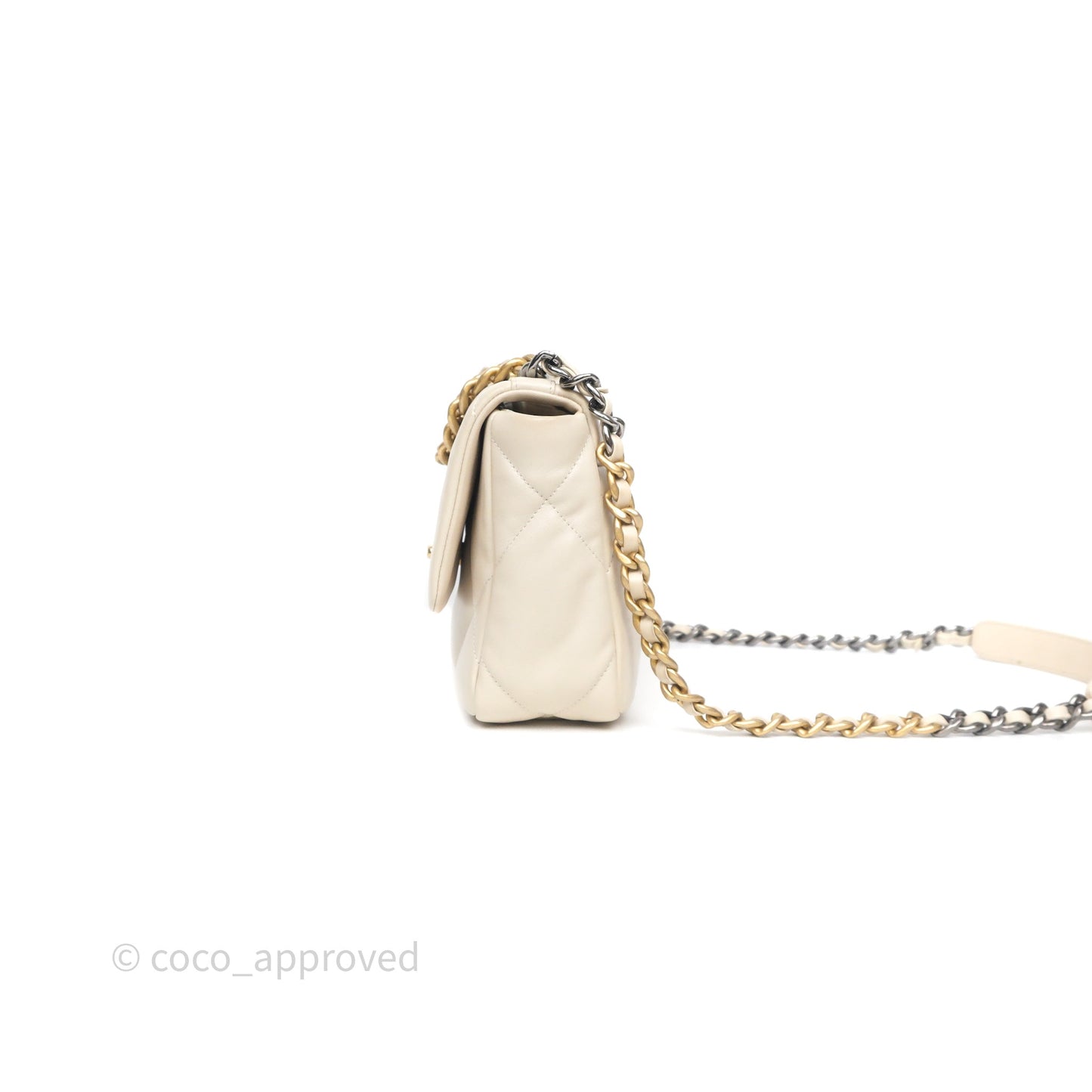 Chanel 19 Small Ivory Mixed Hardware