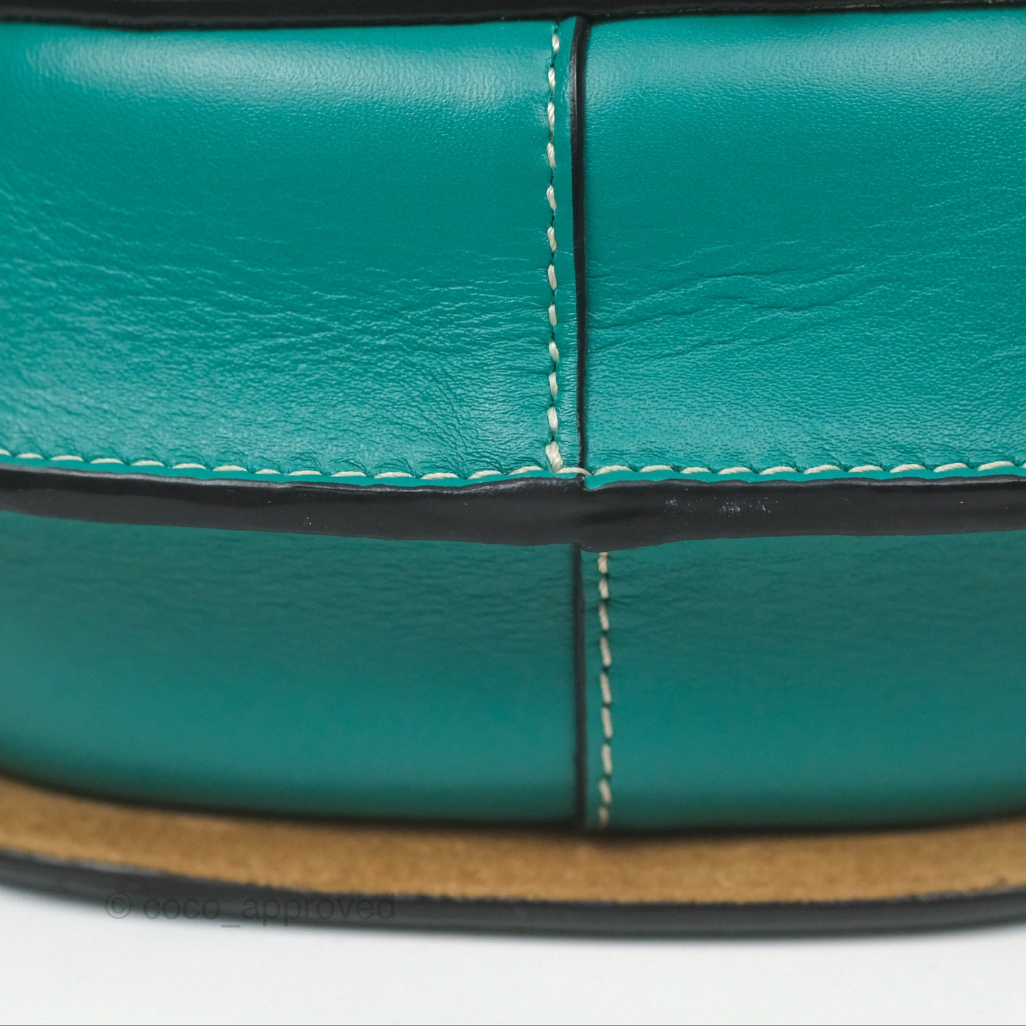Loewe Mini Gate Belt Bag in Soft Calfskin Green