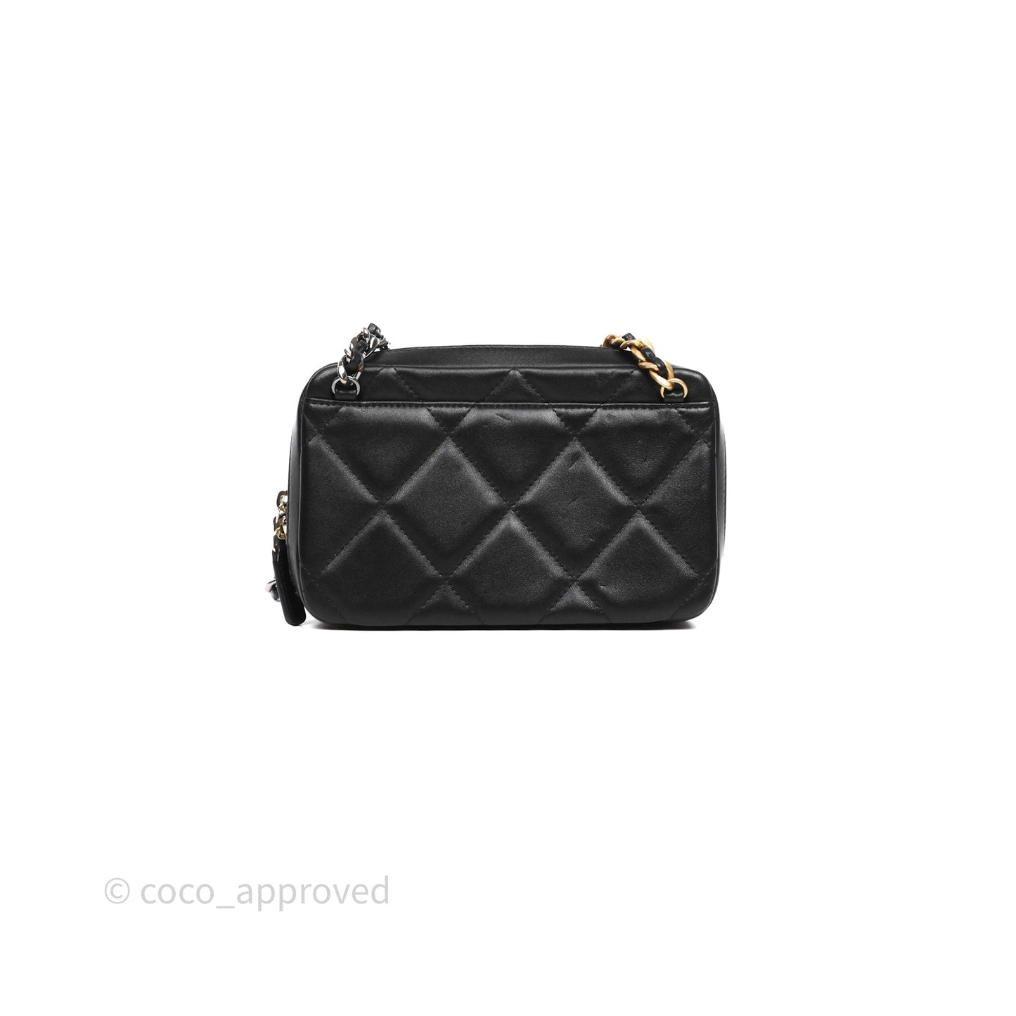 Chanel 19 Camera Bag Black Lambskin Mixed Hardware