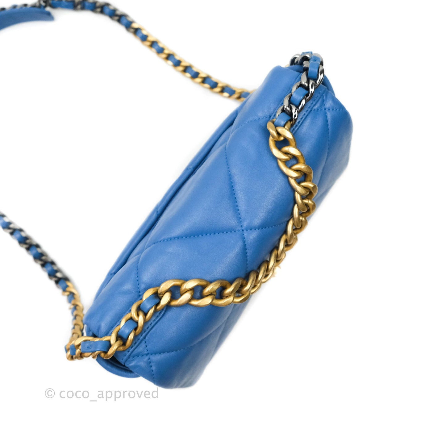 Chanel 19 Small Blue Mixed Hardware 20S