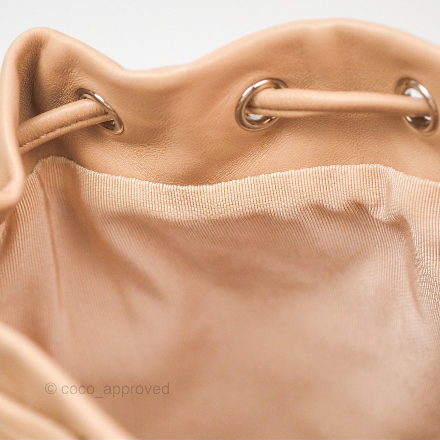 Chanel Quilted Small Urban Spirit Backpack Beige Lambskin Silver Hardware
