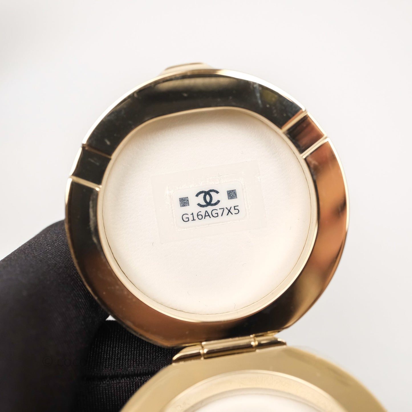 Chanel Mini Ball Bag Charm White Lambskin Gold Hardware