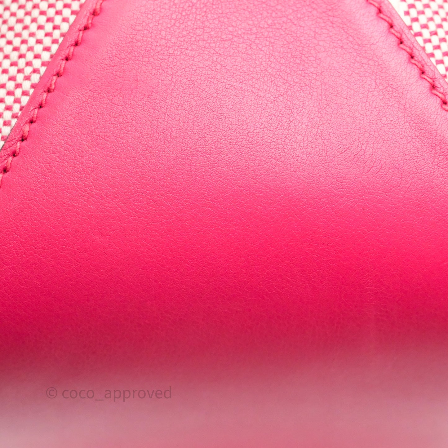 Hermès Cabas H en Biais 40 Bag Ecru / Framboise