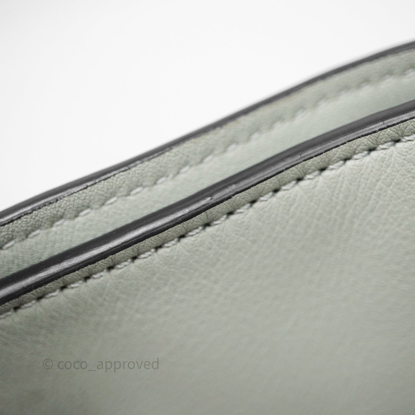 Loewe Flamenco Mini Clutch Bag Calfskin Green